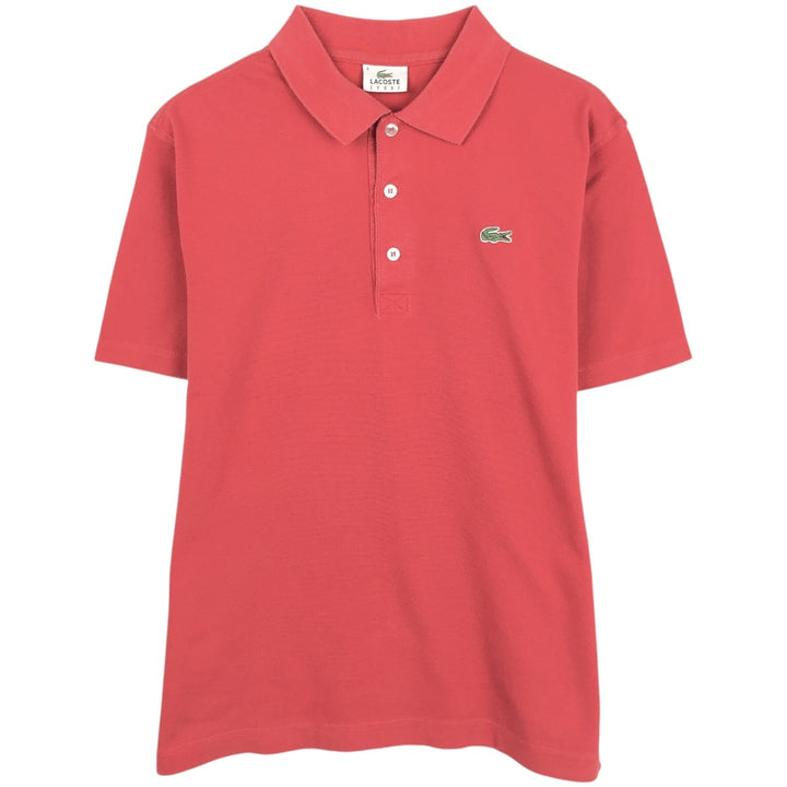 Lacoste Sport Short-Sleeve Polo Shirt, Size 4 (Men's M equivalent) cotton red type Vintage Second Hand