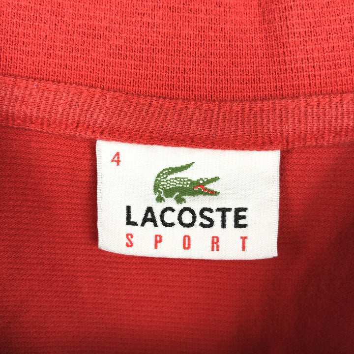 Lacoste Sport Short-Sleeve Polo Shirt, Size 4 (Men's M equivalent) cotton red type Vintage Second Hand
