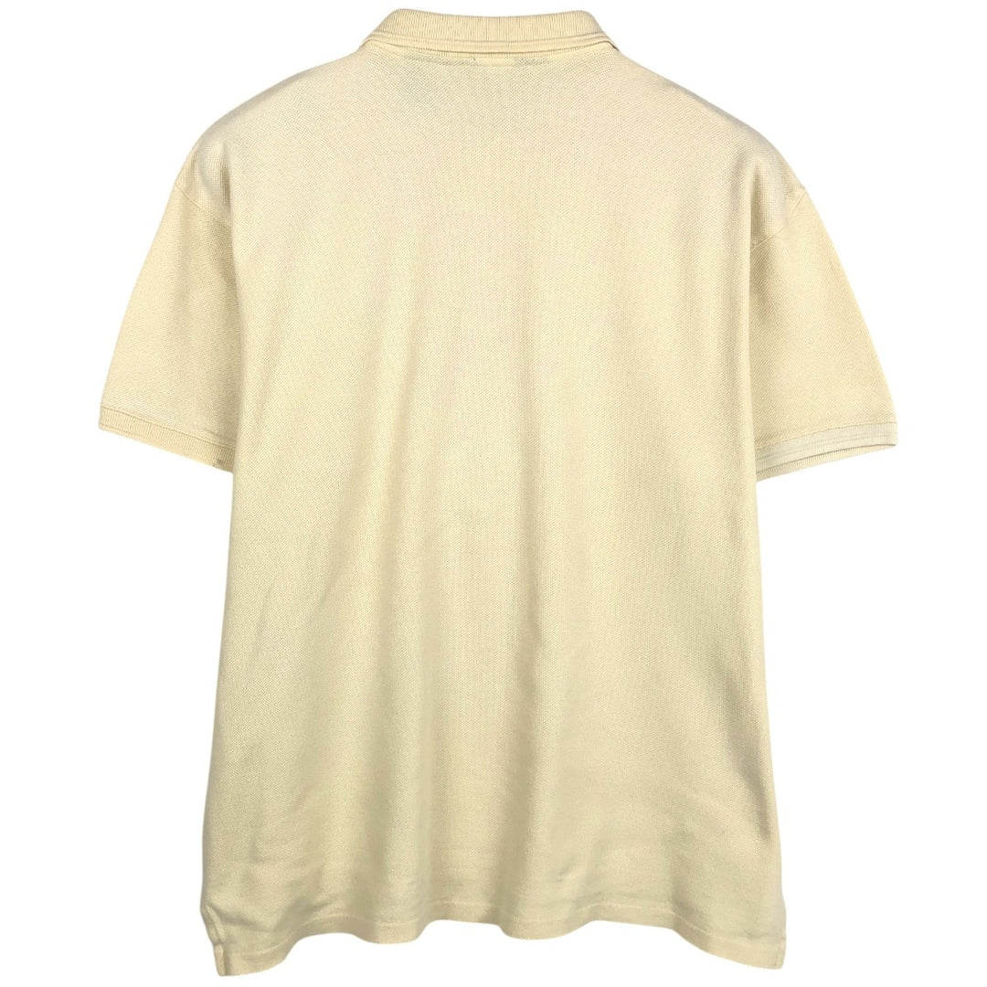 1980'S Eddie Bauer Short-Sleeve Polo Shirt, Made in USA, Men's Size XL (Equivalent), Vintage cotton unbleached Vintage Second Hand