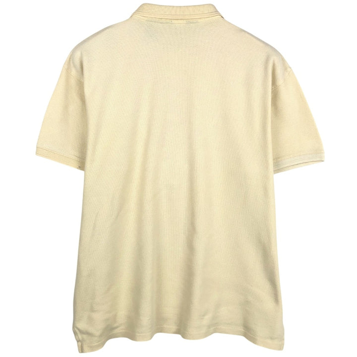 1980'S Eddie Bauer Short-Sleeve Polo Shirt, Made in USA, Men's Size XL (Equivalent), Vintage cotton unbleached Vintage Second Hand