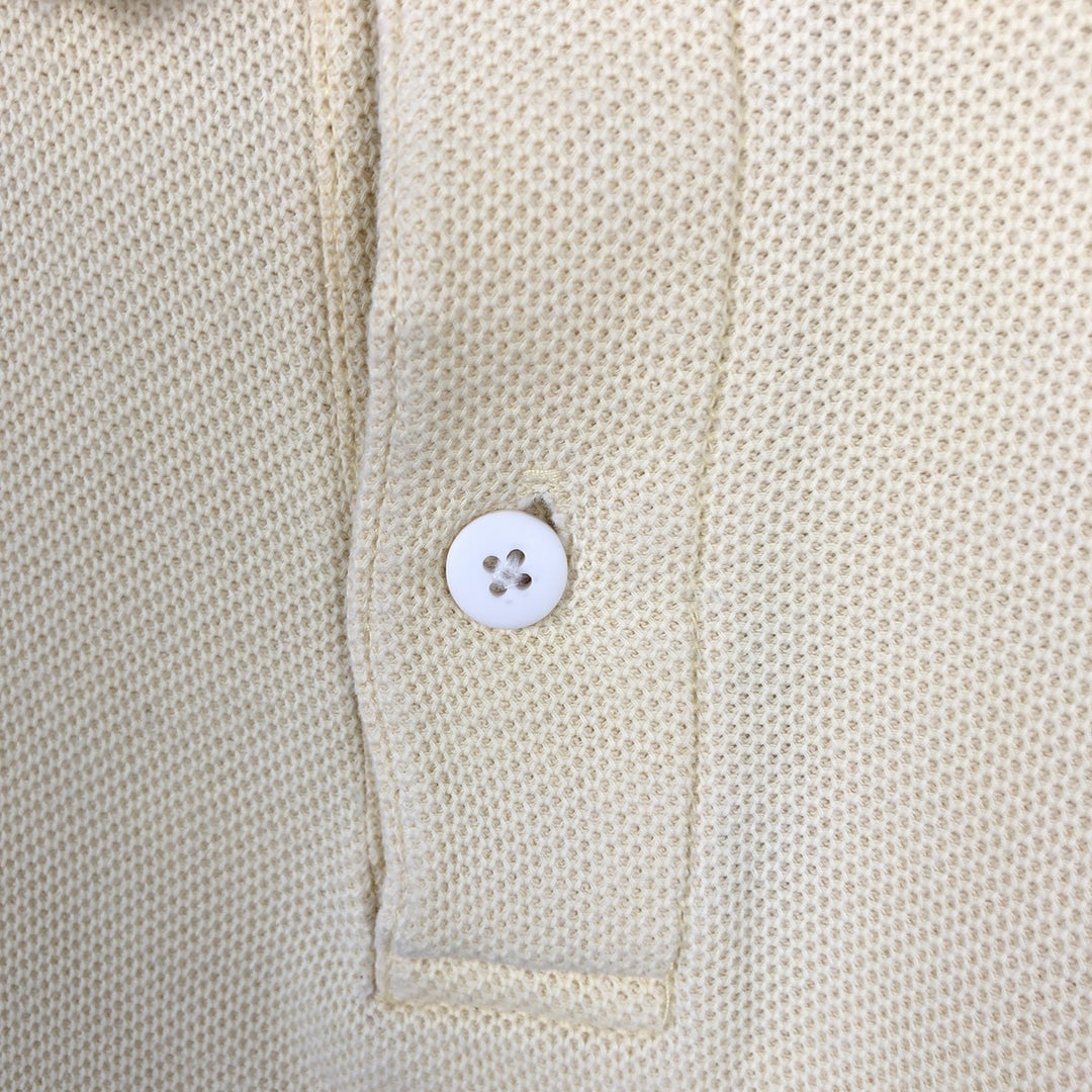 1980'S Eddie Bauer Short-Sleeve Polo Shirt, Made in USA, Men's Size XL (Equivalent), Vintage cotton unbleached Vintage Second Hand