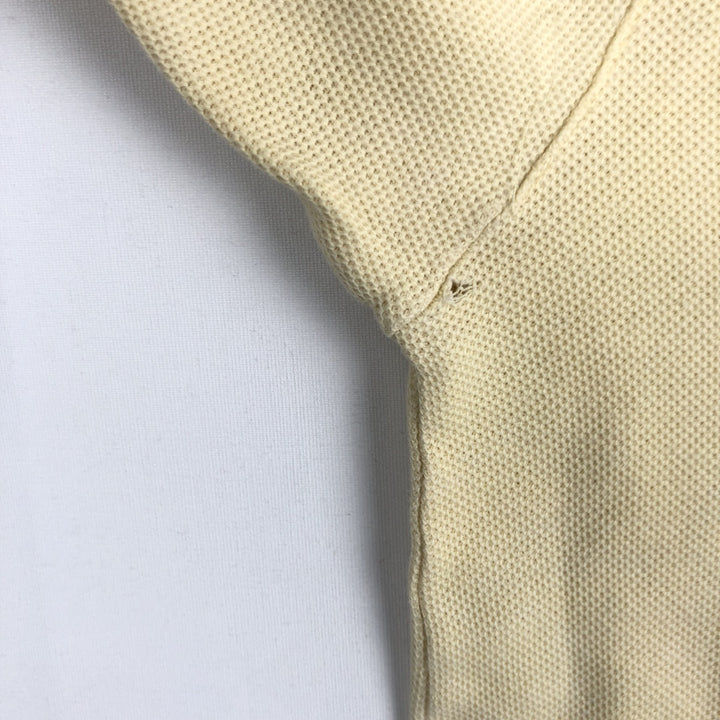 1980'S Eddie Bauer Short-Sleeve Polo Shirt, Made in USA, Men's Size XL (Equivalent), Vintage cotton unbleached Vintage Second Hand