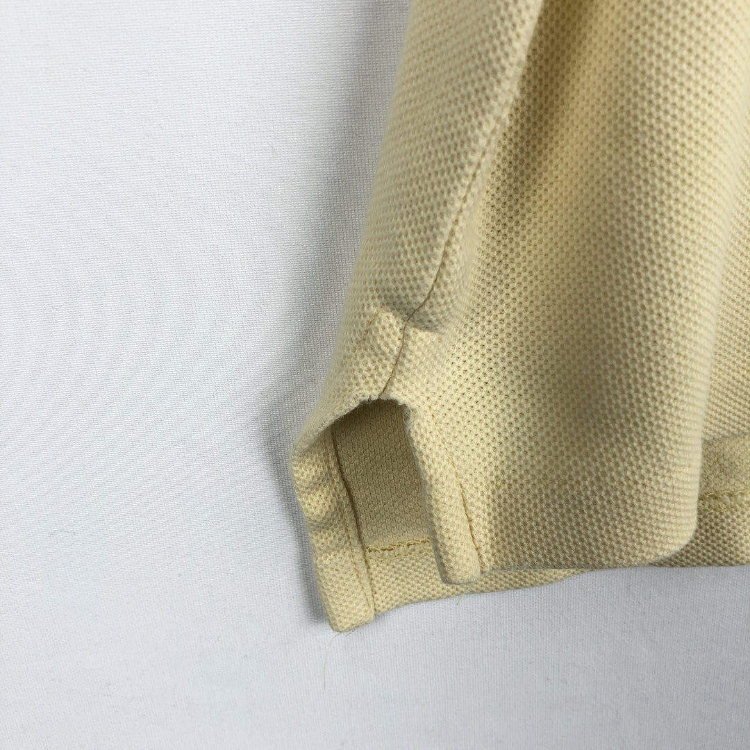 1980'S Eddie Bauer Short-Sleeve Polo Shirt, Made in USA, Men's Size XL (Equivalent), Vintage cotton unbleached Vintage Second Hand