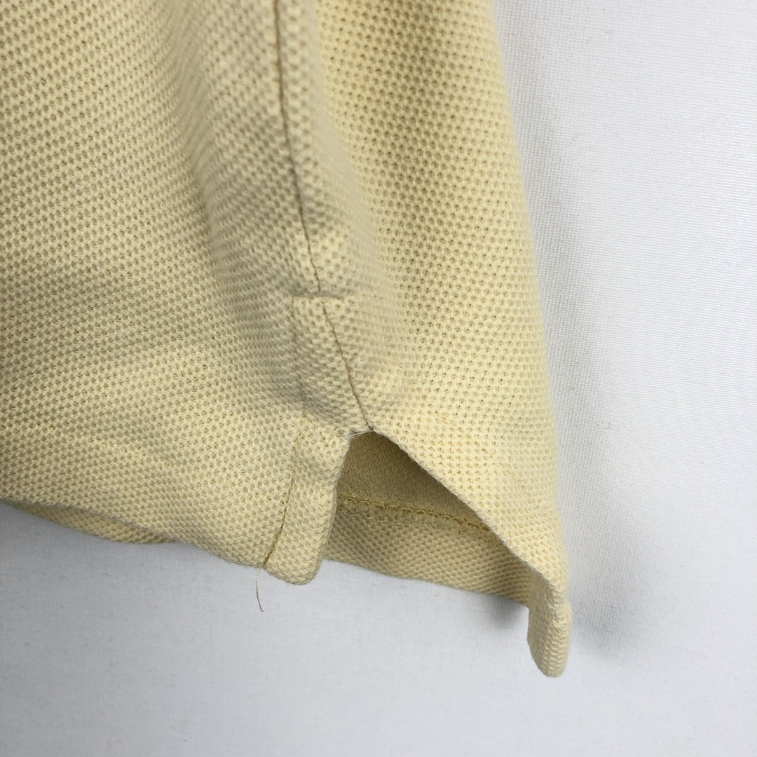 1980'S Eddie Bauer Short-Sleeve Polo Shirt, Made in USA, Men's Size XL (Equivalent), Vintage cotton unbleached Vintage Second Hand