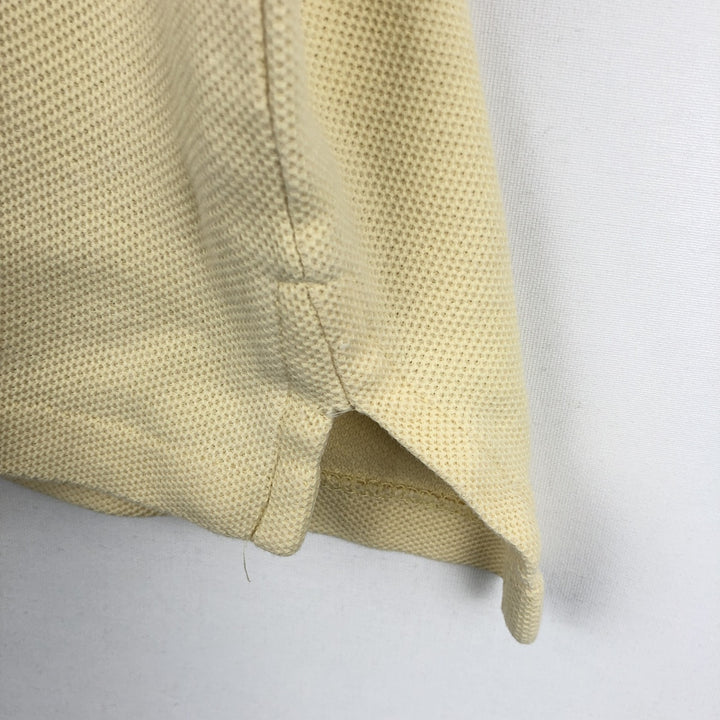 1980'S Eddie Bauer Short-Sleeve Polo Shirt, Made in USA, Men's Size XL (Equivalent), Vintage cotton unbleached Vintage Second Hand