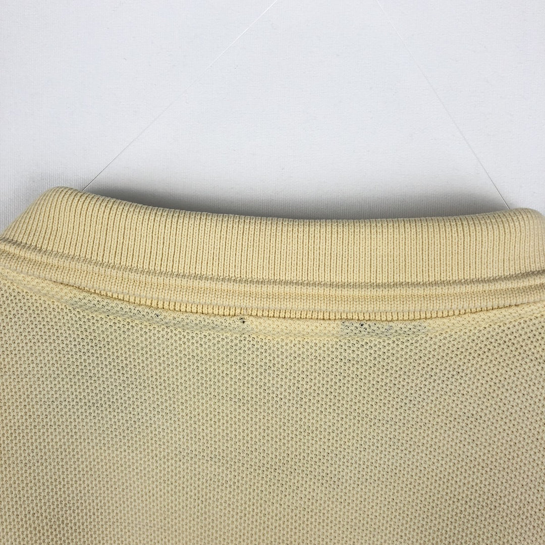 1980'S Eddie Bauer Short-Sleeve Polo Shirt, Made in USA, Men's Size XL (Equivalent), Vintage cotton unbleached Vintage Second Hand