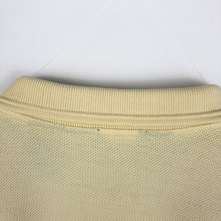 1980'S Eddie Bauer Short-Sleeve Polo Shirt, Made in USA, Men's Size XL (Equivalent), Vintage cotton unbleached Vintage Second Hand