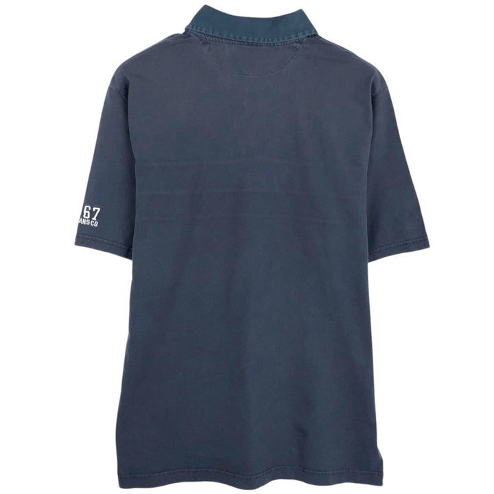 Ralph Lauren POLO JEANS COMPANY short sleeve polo shirt, men's size M cotton navy blue type Vintage Second Hand