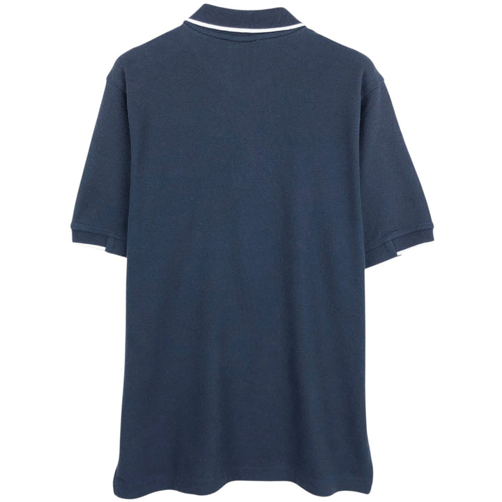UMBRO short sleeve polo shirt, men's size M cotton navy blue type Vintage Second Hand