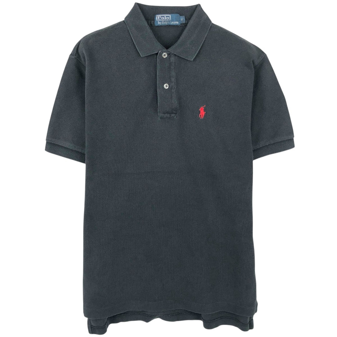 Ralph Lauren POLO by Ralph Lauren short sleeve polo shirt, size S for men cotton black type Vintage Second Hand