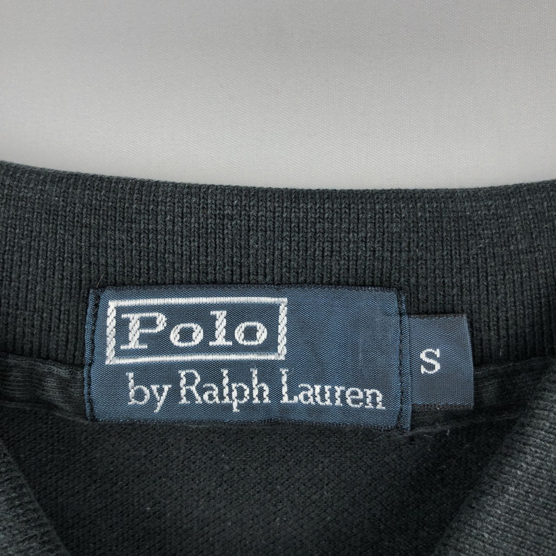 Ralph Lauren POLO by Ralph Lauren short sleeve polo shirt, size S for men cotton black type Vintage Second Hand