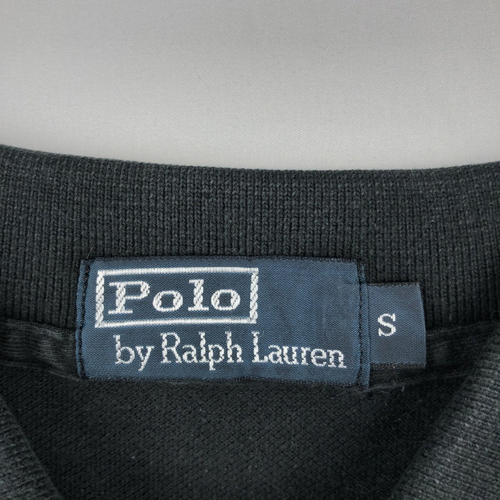 Ralph Lauren POLO by Ralph Lauren short sleeve polo shirt, size S for men cotton black type Vintage Second Hand