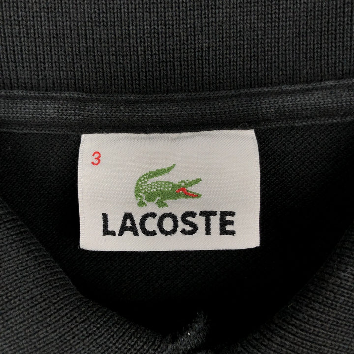 Lacoste LACOSTE Short-Sleeve Polo Shirt, Men's Size S (approx.) cotton black type Vintage Second Hand