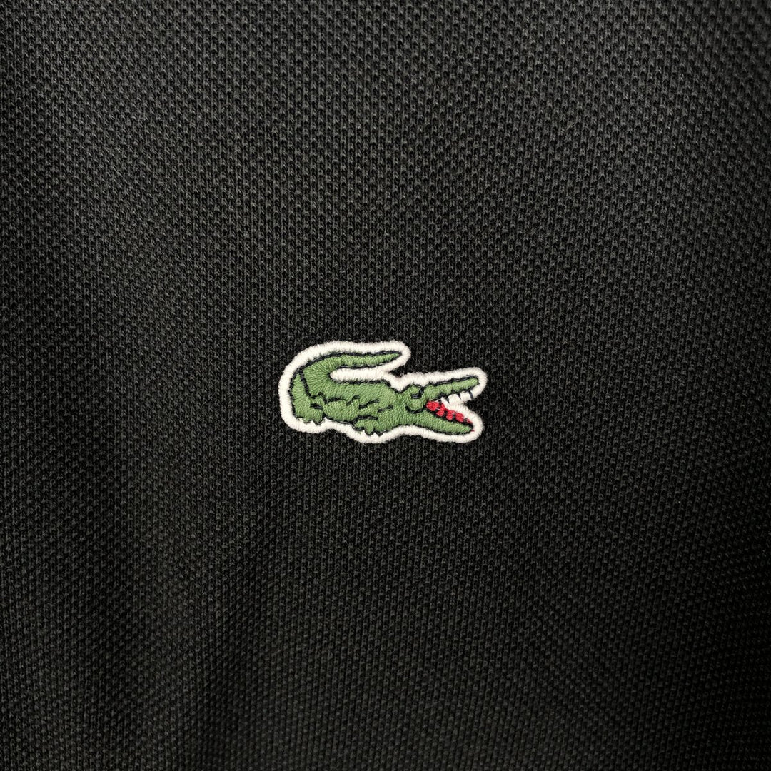 Lacoste LACOSTE Short-Sleeve Polo Shirt, Men's Size S (approx.) cotton black type Vintage Second Hand