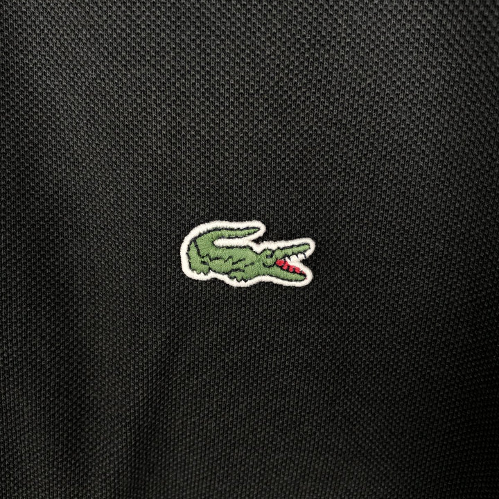 Lacoste LACOSTE Short-Sleeve Polo Shirt, Men's Size S (approx.) cotton black type Vintage Second Hand