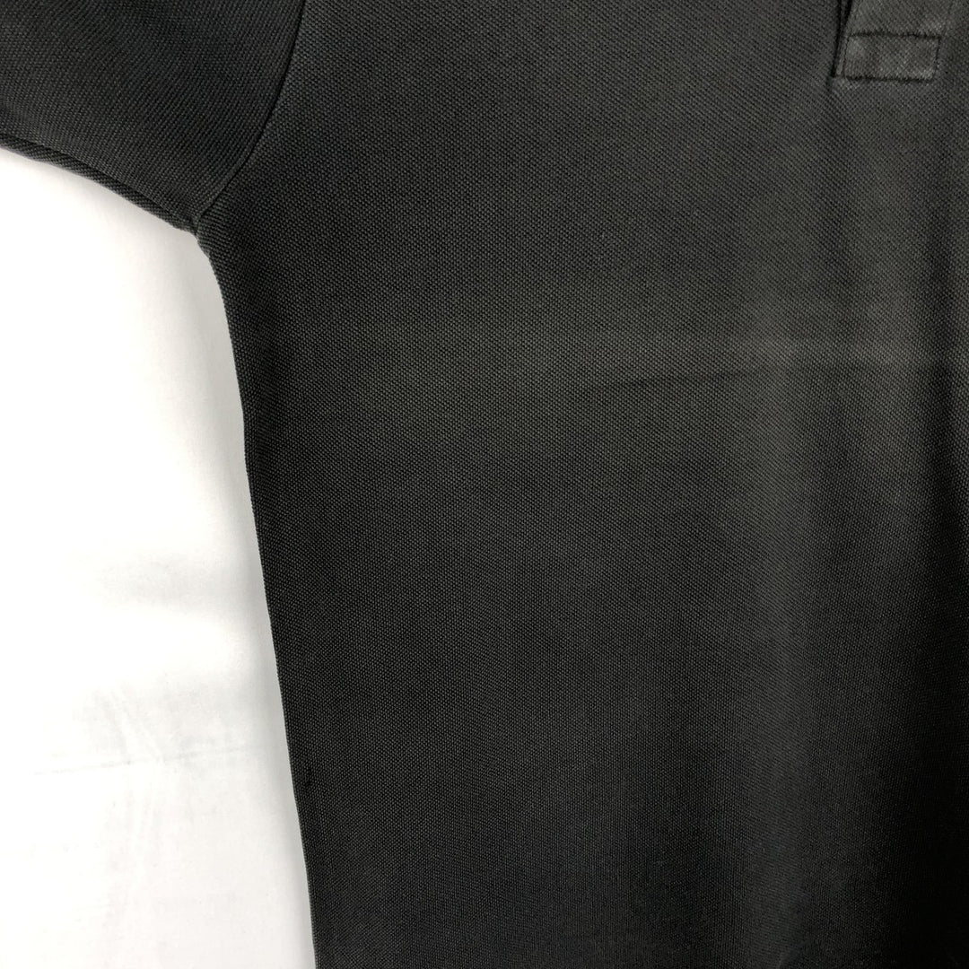 Lacoste LACOSTE Short-Sleeve Polo Shirt, Men's Size S (approx.) cotton black type Vintage Second Hand