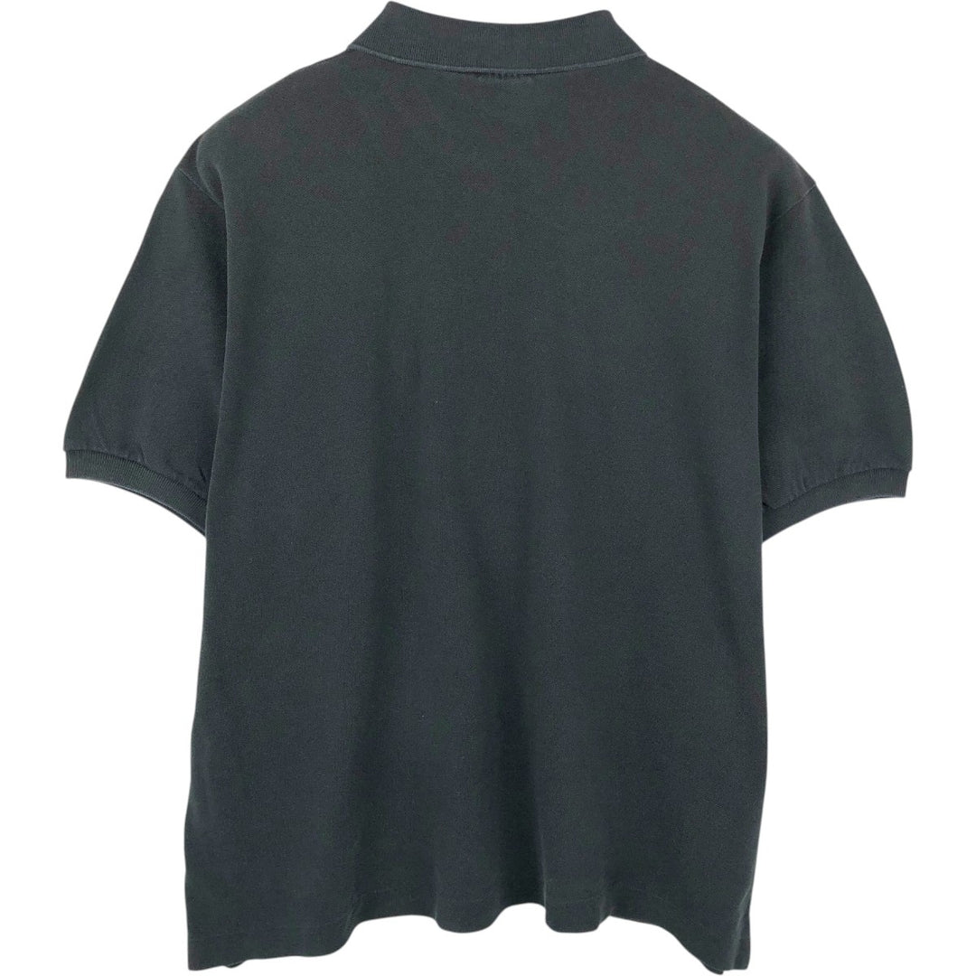 Lacoste Short Sleeve Polo Shirt, Size 9, Men's XXXL cotton black type Vintage Second Hand