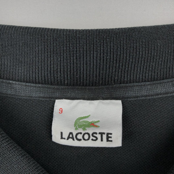 Lacoste Short Sleeve Polo Shirt, Size 9, Men's XXXL cotton black type Vintage Second Hand