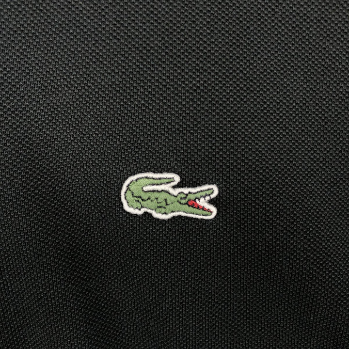 Lacoste Short Sleeve Polo Shirt, Size 9, Men's XXXL cotton black type Vintage Second Hand