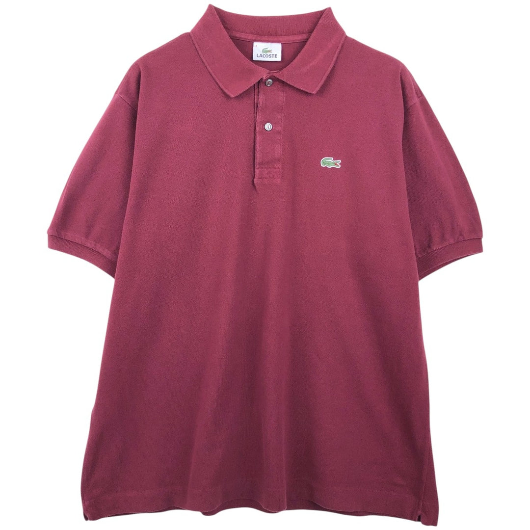 Lacoste LACOSTE Short Sleeve Polo Shirt Size 6 Men's XL cotton burgundy type Vintage Second Hand