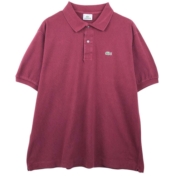 Lacoste LACOSTE Short Sleeve Polo Shirt Size 6 Men's XL cotton burgundy type Vintage Second Hand