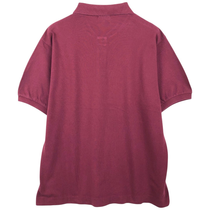 Lacoste LACOSTE Short Sleeve Polo Shirt Size 6 Men's XL cotton burgundy type Vintage Second Hand