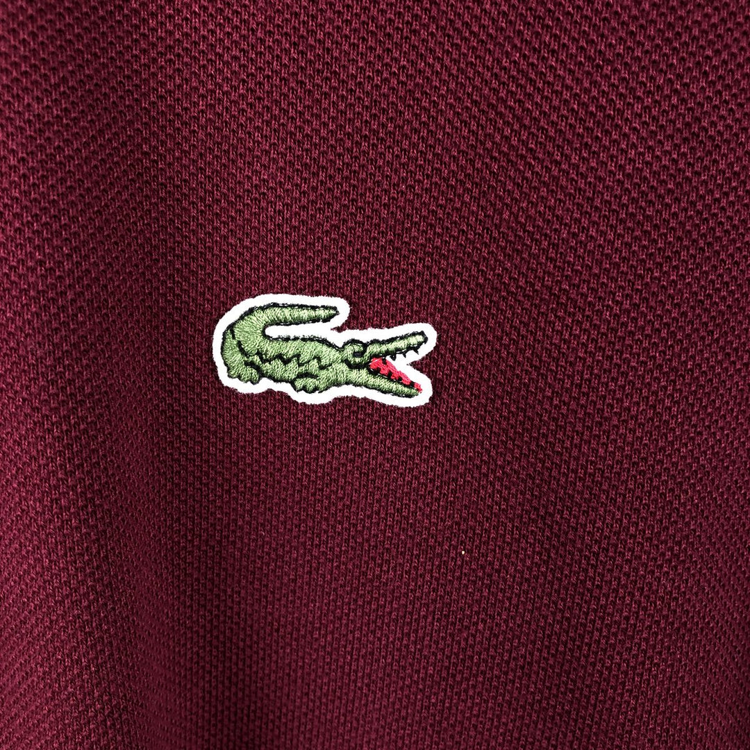 Lacoste LACOSTE Short Sleeve Polo Shirt Size 6 Men's XL cotton burgundy type Vintage Second Hand