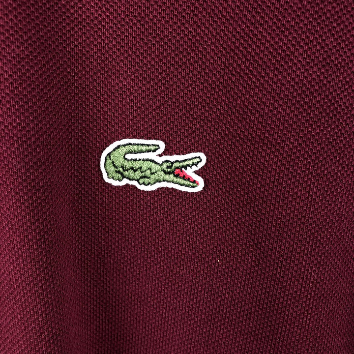 Lacoste LACOSTE Short Sleeve Polo Shirt Size 6 Men's XL cotton burgundy type Vintage Second Hand