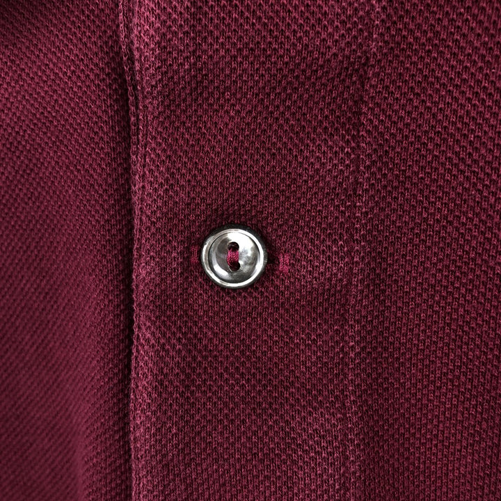 Lacoste LACOSTE Short Sleeve Polo Shirt Size 6 Men's XL cotton burgundy type Vintage Second Hand