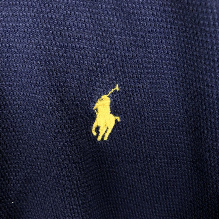 Ralph Lauren POLO GOLF Polo Golf short sleeve polo shirt for men size L cotton navy blue type Vintage Second Hand