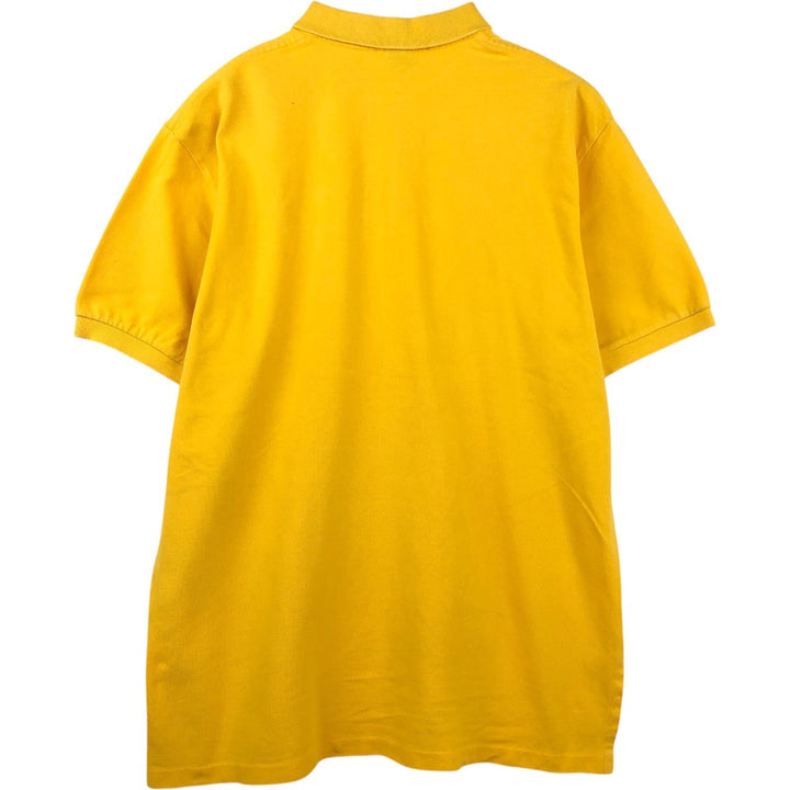Ralph Lauren POLO by Ralph Lauren short sleeve polo shirt, men's XL size cotton yellow type Vintage Second Hand