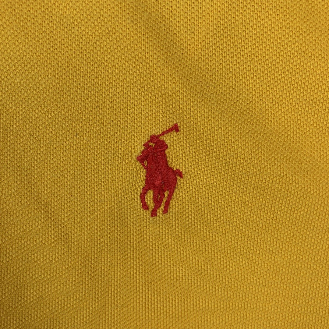 Ralph Lauren POLO by Ralph Lauren short sleeve polo shirt, men's XL size cotton yellow type Vintage Second Hand