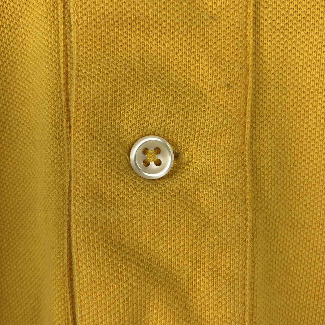 Ralph Lauren POLO by Ralph Lauren short sleeve polo shirt, men's XL size cotton yellow type Vintage Second Hand