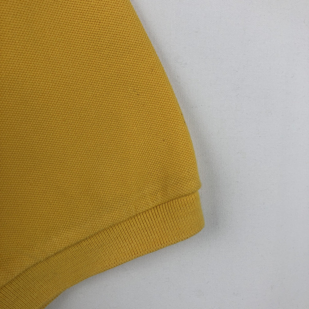 Ralph Lauren POLO by Ralph Lauren short sleeve polo shirt, men's XL size cotton yellow type Vintage Second Hand