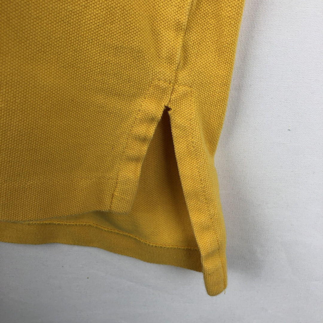 Ralph Lauren POLO by Ralph Lauren short sleeve polo shirt, men's XL size cotton yellow type Vintage Second Hand