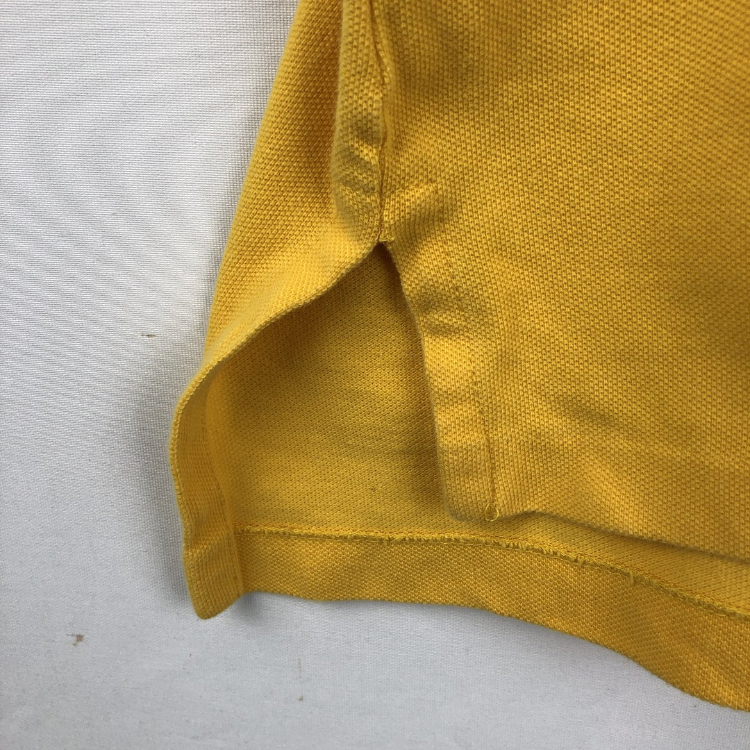 Ralph Lauren POLO by Ralph Lauren short sleeve polo shirt, men's XL size cotton yellow type Vintage Second Hand