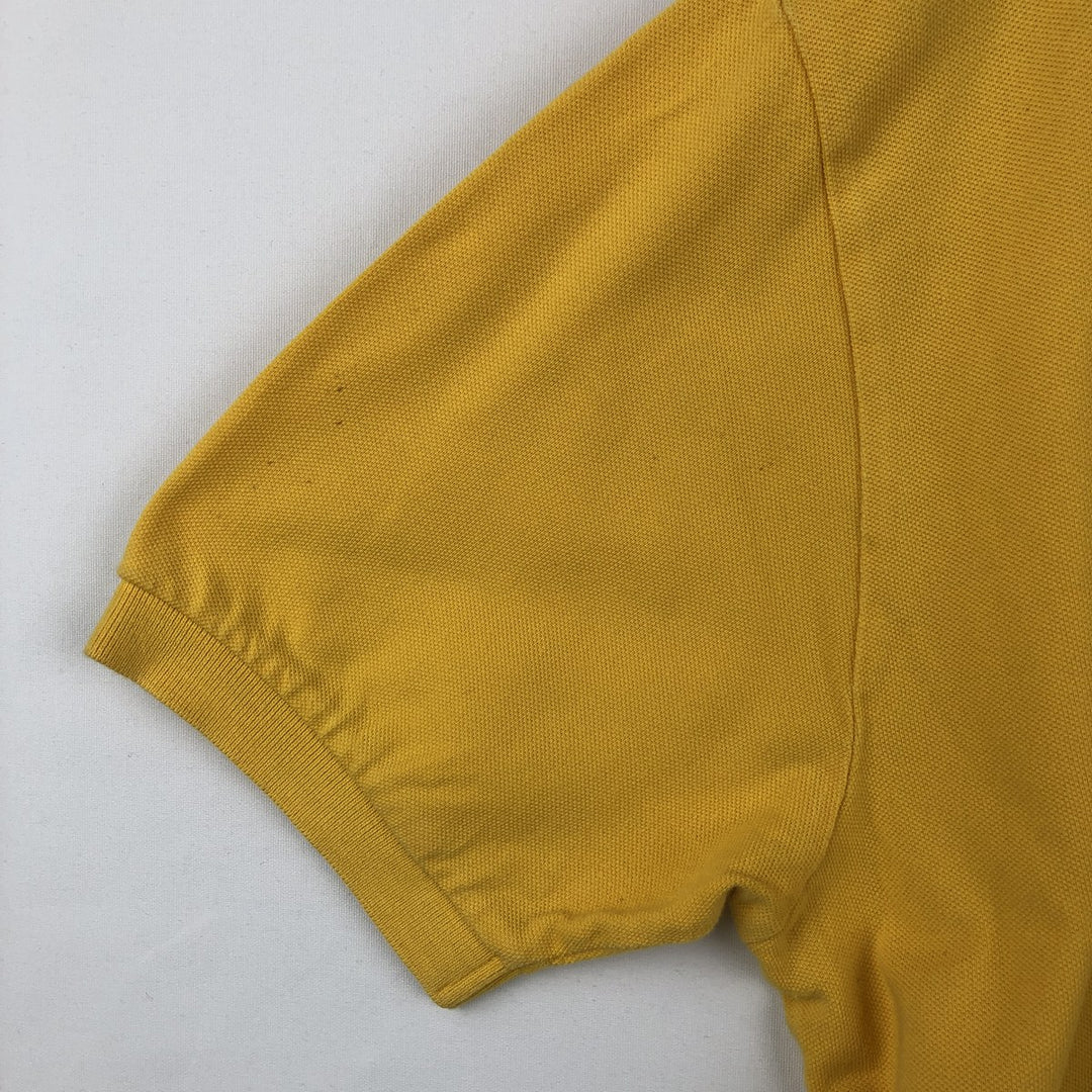 Ralph Lauren POLO by Ralph Lauren short sleeve polo shirt, men's XL size cotton yellow type Vintage Second Hand