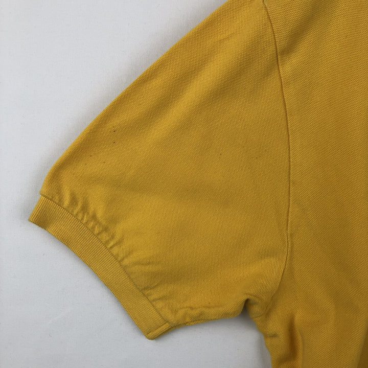 Ralph Lauren POLO by Ralph Lauren short sleeve polo shirt, men's XL size cotton yellow type Vintage Second Hand