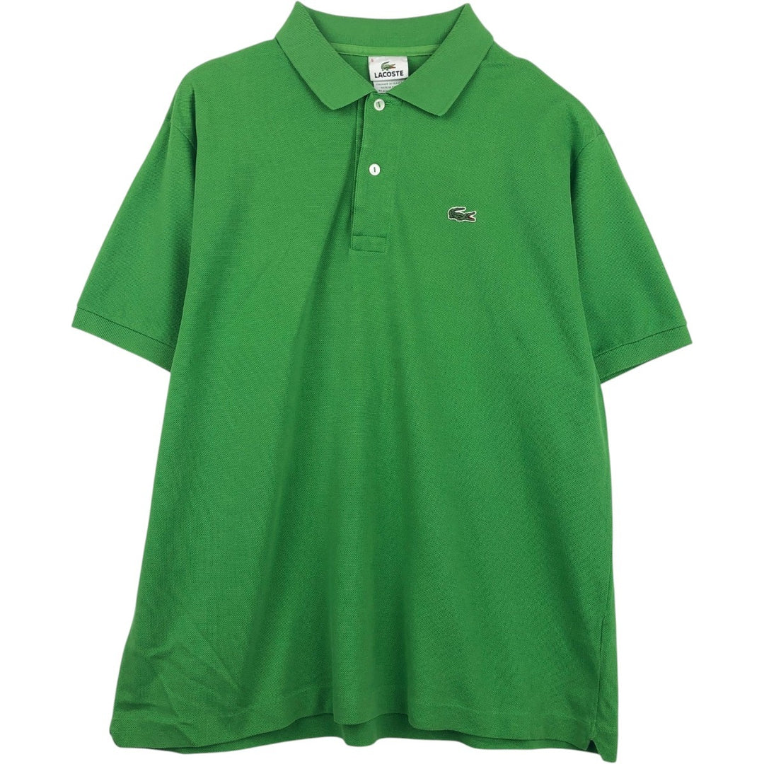 Lacoste LACOSTE French design short sleeve polo shirt size 6 men's XL equivalent cotton green type Vintage Second Hand