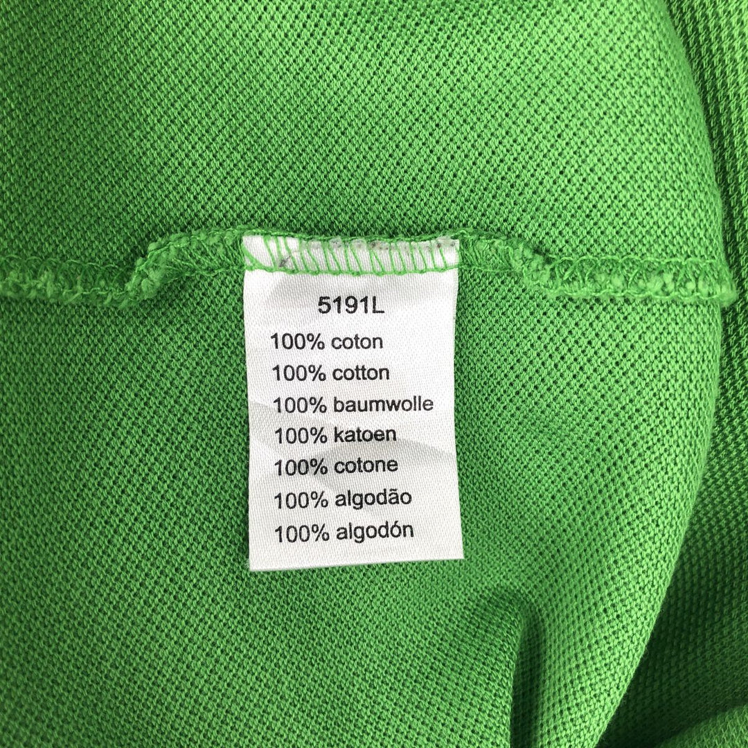 Lacoste LACOSTE French design short sleeve polo shirt size 6 men's XL equivalent cotton green type Vintage Second Hand