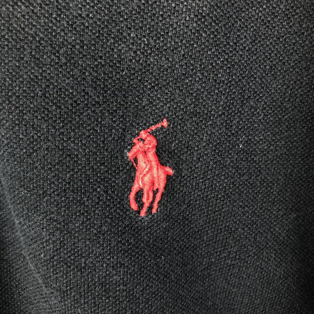 Ralph Lauren POLO by Ralph Lauren short sleeve polo shirt, men's size M cotton black type Vintage Second Hand