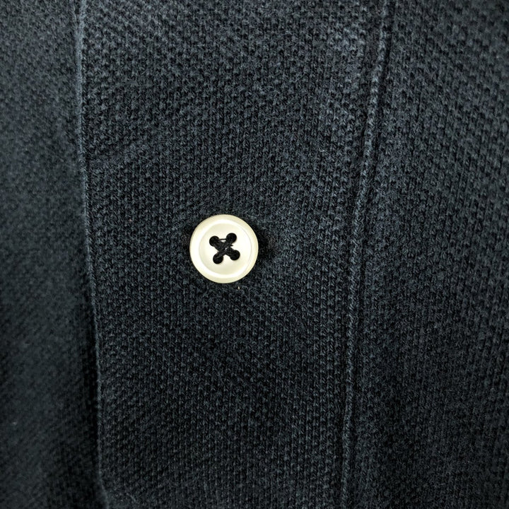 Ralph Lauren POLO by Ralph Lauren short sleeve polo shirt, men's size M cotton black type Vintage Second Hand