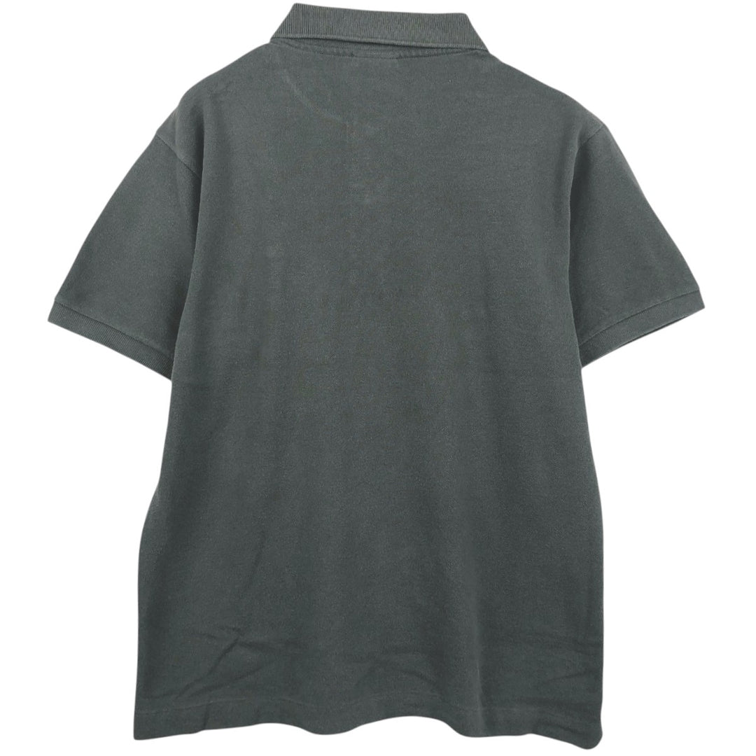 Lacoste LACOSTE French design short sleeve polo shirt size 4, men's M size cotton Charcoal Vintage Second Hand
