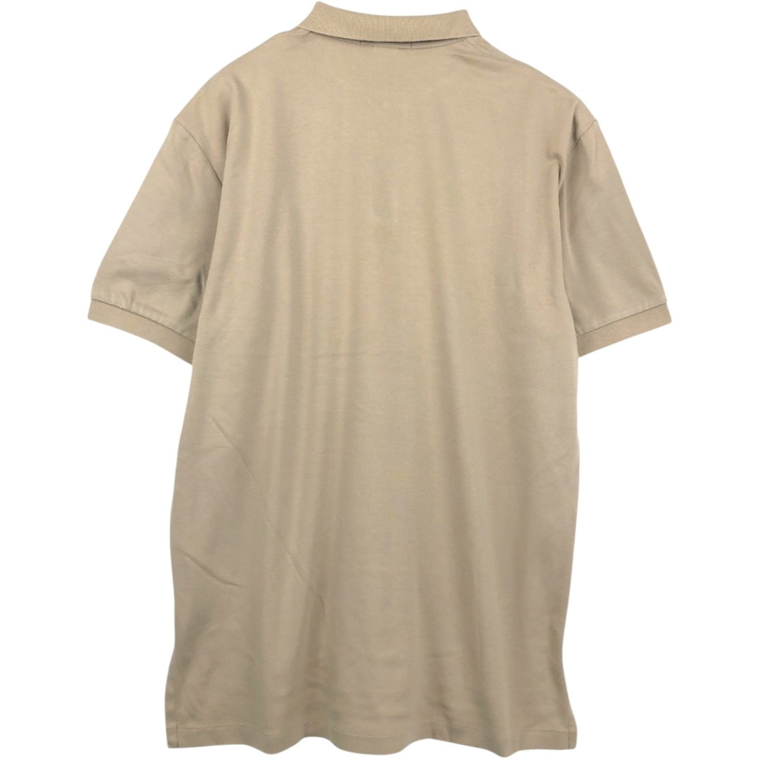 Ralph Lauren POLO by Ralph Lauren short sleeve polo shirt, men's size L cotton Beige type Vintage Second Hand