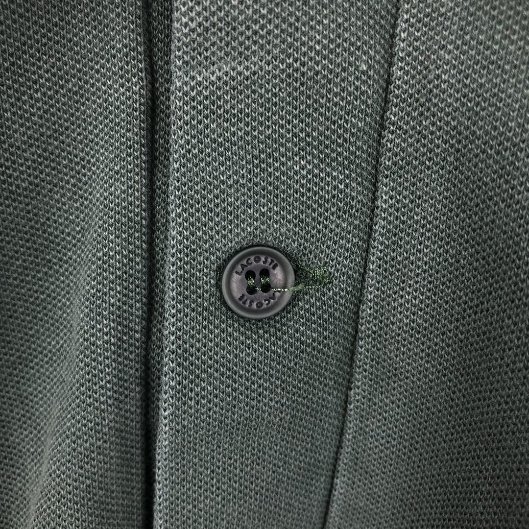 Lacoste Regular Fit Short Sleeve Polo Shirt, Size 5 (Men's L) cotton Khaki type Vintage Second Hand