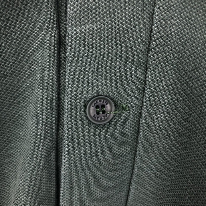 Lacoste Regular Fit Short Sleeve Polo Shirt, Size 5 (Men's L) cotton Khaki type Vintage Second Hand