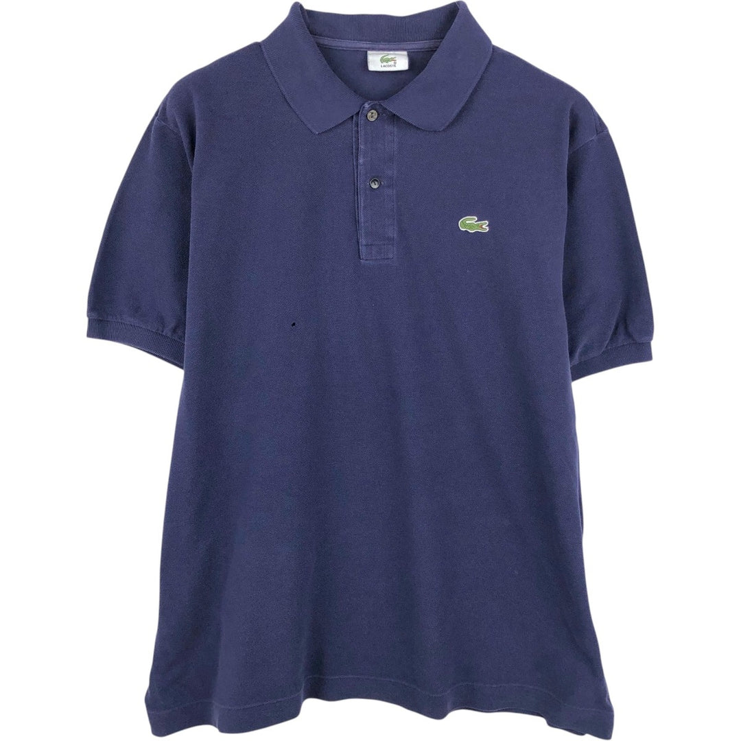Lacoste LACOSTE Short Sleeve Polo Shirt Size 6 Men's XL cotton navy blue type Vintage Second Hand