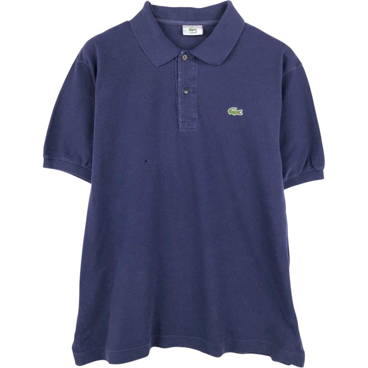 Lacoste LACOSTE Short Sleeve Polo Shirt Size 6 Men's XL cotton navy blue type Vintage Second Hand