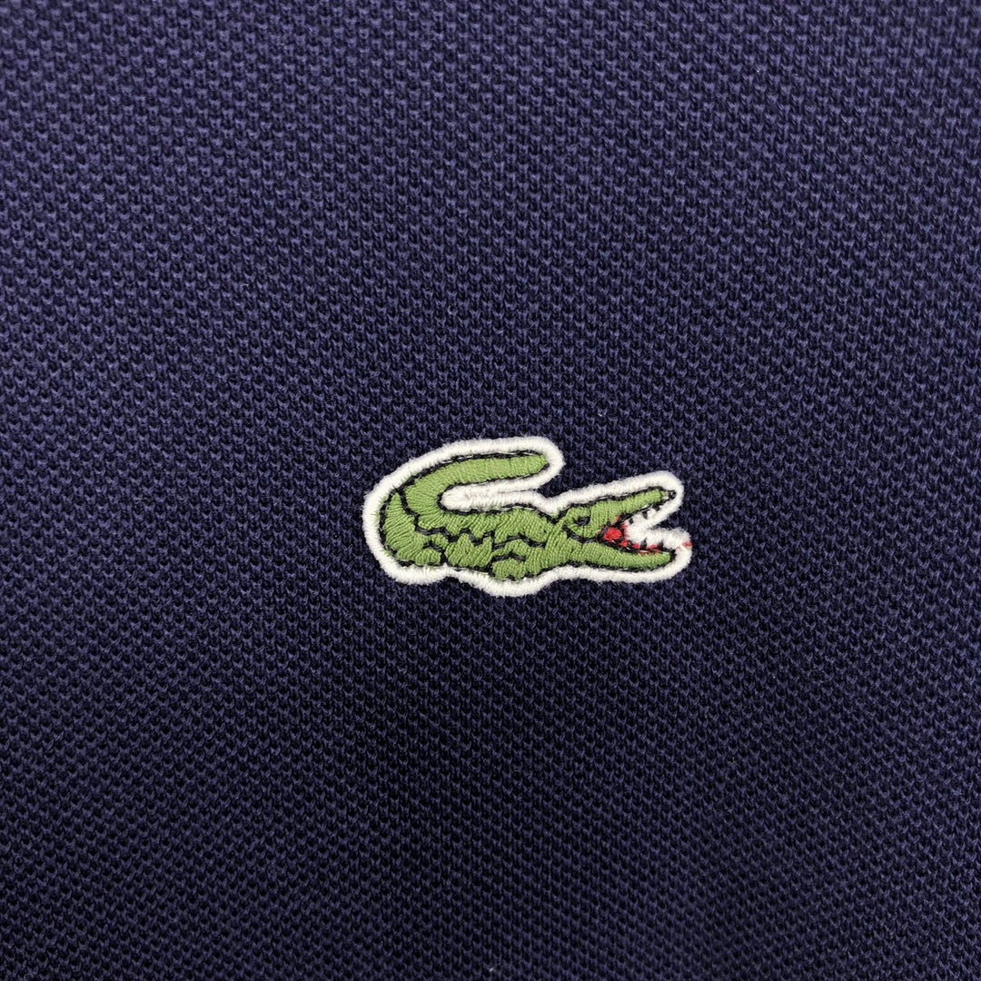 Lacoste LACOSTE Short Sleeve Polo Shirt Size 6 Men's XL cotton navy blue type Vintage Second Hand