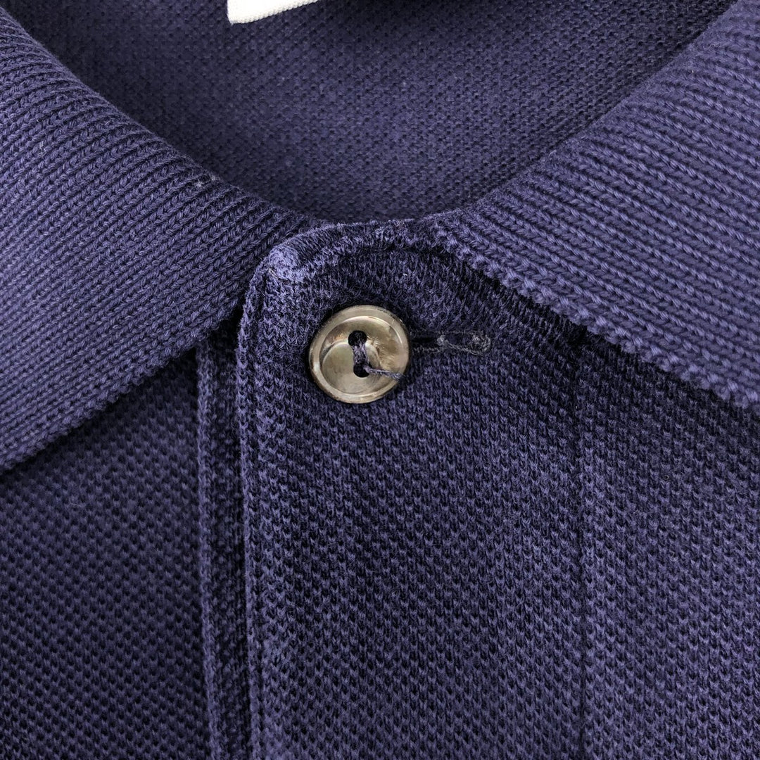 Lacoste LACOSTE Short Sleeve Polo Shirt Size 6 Men's XL cotton navy blue type Vintage Second Hand